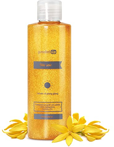 Olio Corpo Anticellulite Forte per massaggio ad Azione Diurna illuminante cellulite con Estratto di Ylang-Ylang e Polvere d'Oro per una Pelle Tonica e Luminosa 200 mL ProdutUp