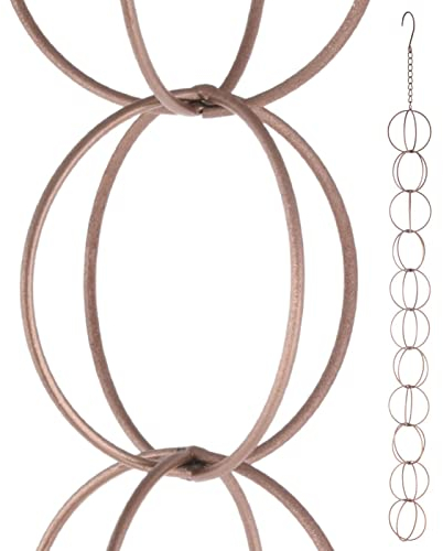 Sustrato Regenkette Fallrohrkette Regenwasserkette Einstellbare Windspiele Matall Garten Decorative Chain Regen Ketten Kupfer Garten Glockenspiel Für Fallrohr Regenrinne Dachrinne