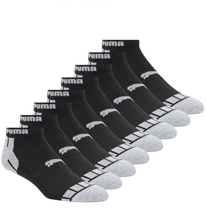 PUMA 8-pack lågskurna strumpor för män, 43-47 EU