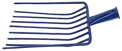 CAXUSD 1 Pc Tenedor de Nueve rastrillo de Acero Pala de carbón de Barbacoa recogedor de rastrillo de Hojas rastrillo de Nueve Pala de carbón doméstica Pala de Acero