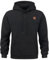 Furpazven Hoodie Herren Pullover Sweatshirt Jacquard Langarm Casual Kapuzenpullover Plaid Sweatjacke Kordelzug Kapuze mit Tasche Schwarz L
