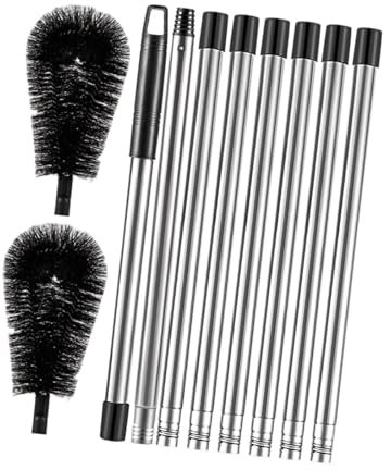 Colcolo Spazzola per la pulizia delle grondaie da terra, strumenti per la pulizia delle grondaie, estensibile, pulitore per grondaie, con strumento di pulizia, 8 Sezioni