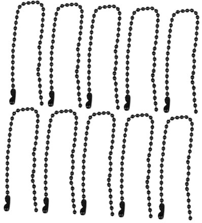 jojofuny 3 Series Esferas De Color Negro Para Joyas Y Decoración Cadenas De Hierro Para Colgantes Y 50 Piezas X 3