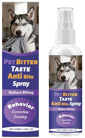 Spray Anti-Mâchonnement Pour Chien - 100 ml Liquide,Spray Pour Stopper La Mastication Des Chiens | Pour Comportement, Hygiène, Mode de Vie, Soins Intérieurs, Routine et Protection Domestique