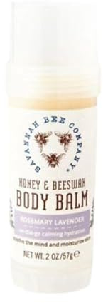 Savannah Bee Company Rosemary Lavender Body Balm - Deep Moisturizing Mess Free