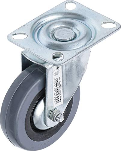 BGS Diy 81955 | Lenkrolle | mit Anschraubsockel | Ø 75 mm