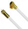 Sat Kabel Fritz!Box Cable Vodafone Kabel Kabelanschluss Anschlusskabel Satkabel Koaxkabel TV Kabel Satanschlusskabel Fernsehkabel Full HD 4K 8K UHD 7mm 135dB (1 Meter, Gold Gerade-Winkel)