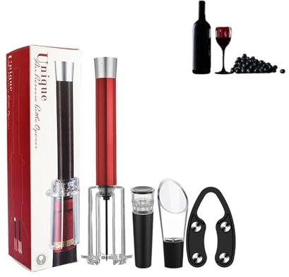 2024 Wino The Go Wine Opening Set | Vinöppnare lufttryck korkskruv | vinöppnare med luftpump | Vinflasköppnarpump | Wino The Go vinöppningsset