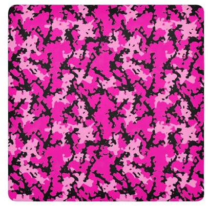 ODAWA Självhäftande duk 45 cm x 45 cm varm rosa fladdermus kamouflage kameralins wrap duk