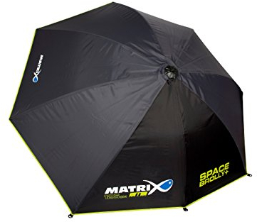 Fox Matrix Space Brolley 125cm - Angelschirm zum Ansitzangeln, Schirm zum Stippangeln & Feedern, Sonnenschirm für Angler