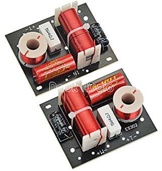 Nobsound Audio 2Pcs Speaker Frequency Divider 2 Way 2 Unit Hi-Fi Soundshelf Crossover Filters