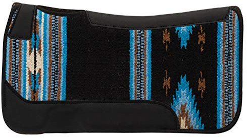 Weaver Leather Poney 35-1676-S8 Tapis de Selle en Feutre tissé Simple Noir/Bleu