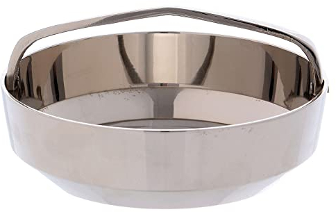 Holyart Escudilla para Incienso Simple con Mango Hierro niquelado