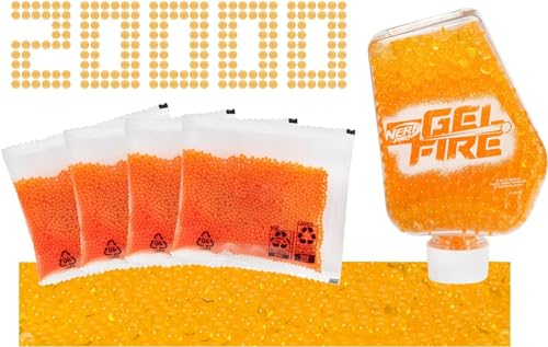 NERF Pro Gelfire - Recambio de 20.000 cartuchos de gel deshidratados, 1 tolva redonda de 800, uso Pro Gelfire Blasters, a partir de 14 años