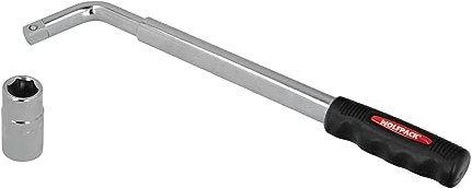 WOLFPACK LINEA PROFESIONAL Ausziehbarer Schlüssel für Autoreifen, 17 x 19 mm, Kreuzschlüssel, Teleskopschlüssel für Reifen