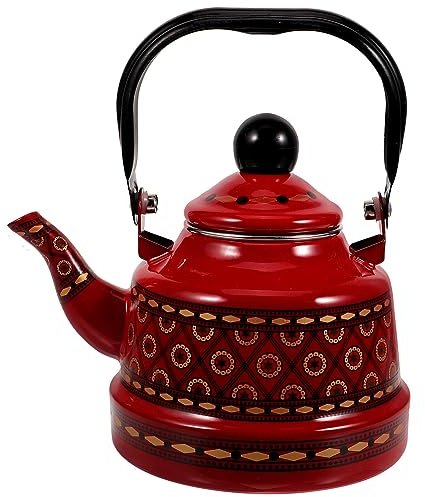 UPKOCH Enamel Kettle Induction Cooker Kettle Tea Enamel Tea Container Stainless Steel Pot Metal Small Stovetop Stovetop Ceramics Loose Office