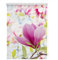 Lichtblick Klemmfix Tageslicht-Rollo mit Motiv, ohne Bohren, Blickdicht, Seitenzugrollo, Made in Germany, Magnolie - Rosa 90 x 150 cm (B x L)