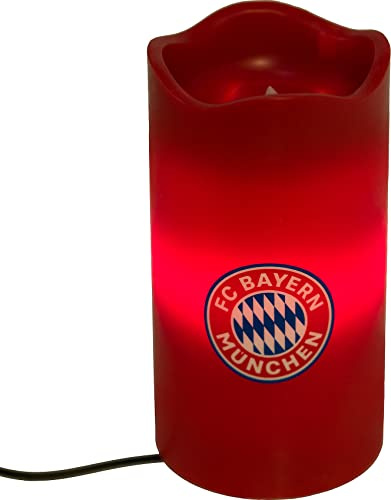 FC Bayern München LED-Kerze Rot