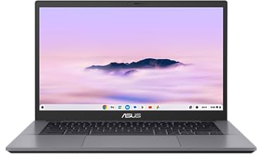 ASUS Chromebook Plus avec Google AI CX3402CBA-PQ0104 - 14 Full HD Laptop (Intel Core i3, 8GB RAM, 128GB UFS, ChromeOS) - AZERTY FR Keyboard
