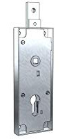 Cerradura para basculante/garaje sin cilindro entre ejes 60 mm