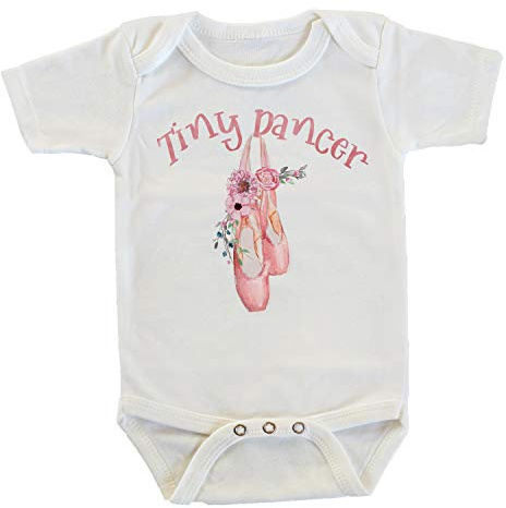 Witty and Bitty Tiny Dancer Ballet Shoes Future Ballerina Onesie/Bodysuit (3-6 months)