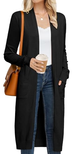 GRACE KARIN Long Women's Cardigans Knit Long Sleeve Casual Elegant Cardigan