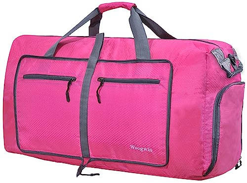 ehsbuy 100L Foldable Travel Duffle Bags for Men Women Large Holdall Bag Waterproof Overnight Weekend Bags for Gym Luggage