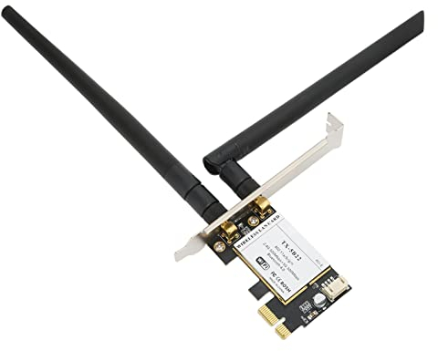 Tarjeta WiFi AR5B22 PCIe, Tarjeta de Red Inalámbrica Bluetooth 4.0 de Banda Dual 2.4G/5G con Antena, Adaptador Inalámbrico 802.11a/b/g/n para Computadora de Escritorio, Plug and