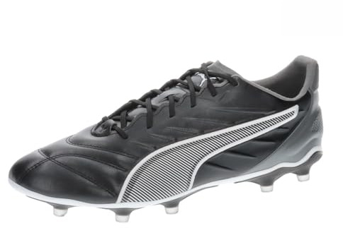 PUMA Unisex Adults King PRO FG/AG Soccer Shoe, PUMA Black-PUMA White-Cool Dark Gray, 38 EU