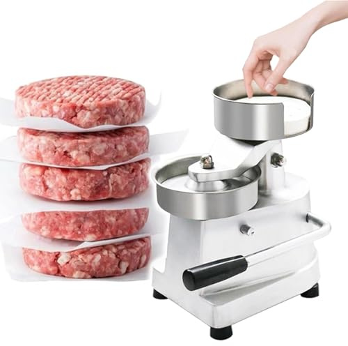 Generisk hamburger-makarmaskin, kommersiell hamburgare patch press-maker, manuell hamburgarpress-maskin med 10,8 cm/15,7 cm/15,7 cm/15,7 cm (4 tum)