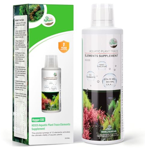 Hygger CO2 HC035 All-in-One Liquid Aquarium Plant Fertilizer - with Essential Micro & Macro Nutrients for Freshwater Planted Tanks, 150ml/500ml/1000ml (1000mL)