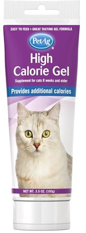 PetAg High Calorie Gel Supplement for Cats - 3.5 oz - Chicken Flavor - Provides Extra Calories for Cats 8 Weeks and Older - Easy to Digest