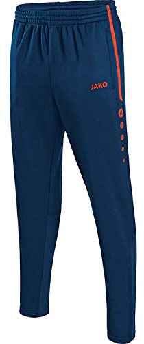 JAKO - Pantalon D'Entraînement Actif, Mixte Enfant, Marine/Flamme, 152