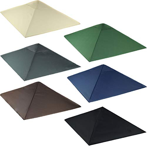 freigarten.de Techo de Repuesto para cenador de 3 x 3 m, Color Arena, Antiguo, Resistente al Agua, Material: Panamá PCV Suave, 370 g/m², extrafuerte, Modelo 3 (marrón)