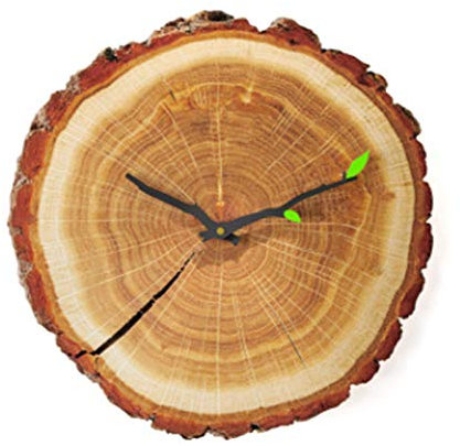 SWECOMZE Reloj de pared anual con anillo de 30 cm, reloj de pared vintage sin ruido de tictac, estilo retro con mecanismo silencioso, accesorio para el hogar, decoración (Colour A)