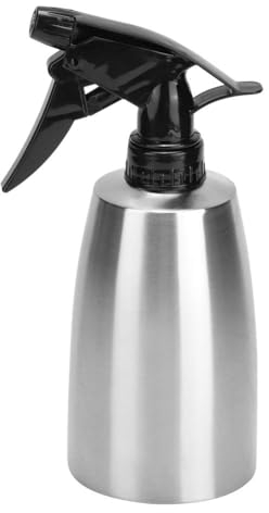 400Ml Flacon PulvéRisateur Vaporisateur D'Huile Et Liquides En Acier Inoxydable Spray Huile Cuisine Avec Buse RéGlable Vaporisateur Vide Vaporisateur Eau Pour Griller/Cuisiner/Arroser Les Plantes