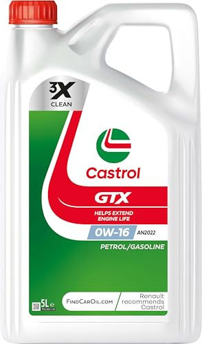 CASTROL Olio motore GTX 0W-16 olio 5 L Compatibilità con TOYOTA Yaris Hatchback P13, MAZDA 2 Hatchback XP210, SUZUKI VITARA LY, HONDA CR-V V RW, RT, LEXUS UX AA1, AH1