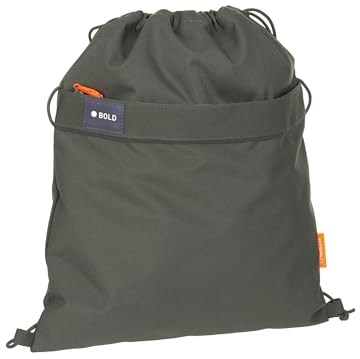 Bold Lässig Kinder Turnbeutel Sportbeutel mit Rucksackfunktion/School String Bag Bold Dark Olive