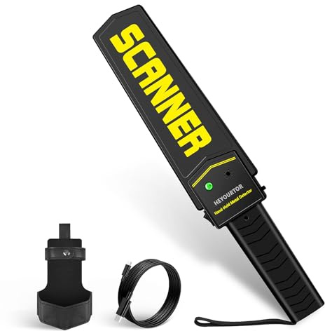 Handheld Security Wand,Metal Detector Wand,High-Sensitivity Security Detector for Security Inspection,Detection of Various Electronic Products,Metal Products,Weapons/Built-in Battery/USB-C (Yellow)