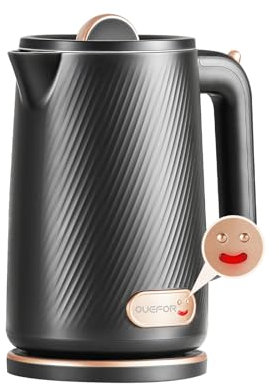 OUEFOR 1800W Electric Kettles - Fast Boiling Hot Water Kettle Electric 1.8L BPA-Free Water Boiler Electric Tea Kettle Teapot, Auto Shut Off, Stainless Steel Teapot for Coffee