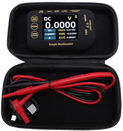 20000 Conteggi Multimetro, modalità Record, Misurazione Versatile Fotovoltaico Digitale S450, Schermo LCD, Batteria Ricaricabile per il Test del Pannello Solare con Schermo a Colori TFT, Intervallo