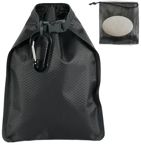 WUIOWPPIC Travel Soap Bag Portable Sealing Foaming Mesh Bag with Carabiner | Small Travel Soap Bar Bag Case Leakproof Soap Bar Case Waterproof Quick Drying Soap Bag for Tourism,Camping,Outdoor