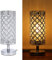 Tomshine Crystal Bedside Table Lamp Sliver Bedroom Nightstand Light Modern E27 Lamp for Living Room,Guest Room,Dresser Table Decoration