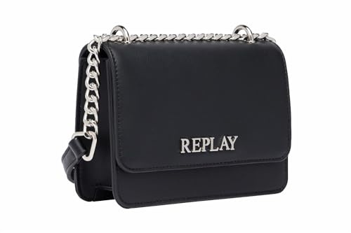 Replay Damen Handtasche aus Kunstleder, Black 098 (Schwarz), Onesize