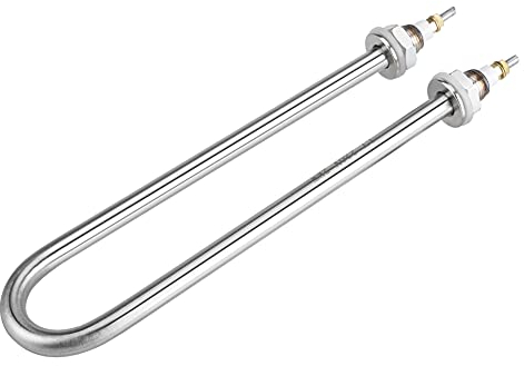 YUMILI Tubo Calentador De Agua Eléctrico De Inmersión,2KW Elemento Calefactor Portátil Eficiente Duradero De Acero Inoxidable Ideal Para Calentamiento Rápido