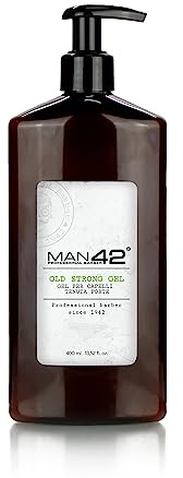 Man 42 Old Strong Gel, professionell hårgel för starkt grepp 400 ml