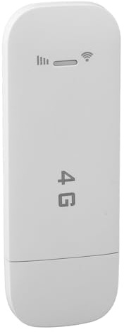 4G LTE USB Tragbarer WLAN-Router, USB-betriebener Plug-and-Play-Schneller Internetzugang, Unterstützt 10 Geräte 4G USB Tragbares WLAN mit SIM-Kartensteckplatz für Tablets (White)