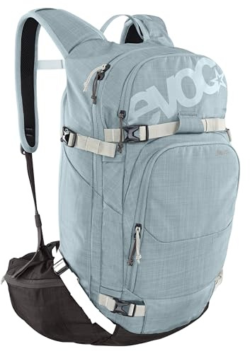 EVOC Zaino LINE 30 All-Mountain (portasci, scomparto separato per valanga con piano di emergenza, scomparto principale facilmente accessibile, zaino), menta - caffè