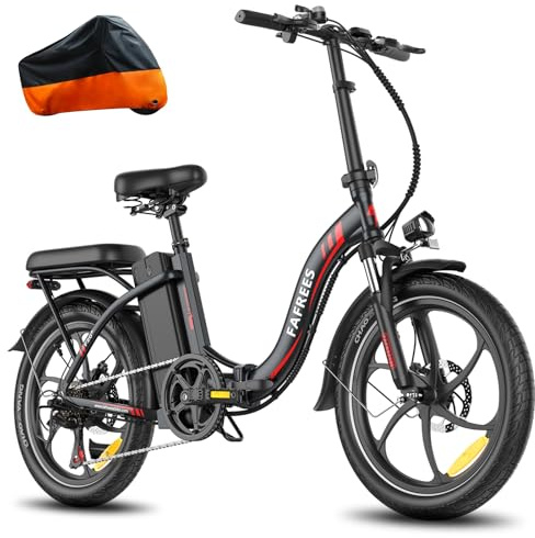 Fafrees 2025 F20 E Bike Bicicleta plegable de 20 pulgadas [oficial] para hombre y mujer Fatbike 16 Ah / 20 Ah, batería eléctrica 250 W, entrada baja, bicicleta de montaña Fat Ebike 140 kg, bicicleta