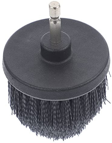 WRITWAA Brosse De Perceuse Électrique 2,5 Pouces Accessoire De Brosse à Récurer Six Pans en PP Noir Kit De Nettoyage pour Perceuse Adaptable Salle De Bain La Cuisine Voiture Nettoyage sans Fil